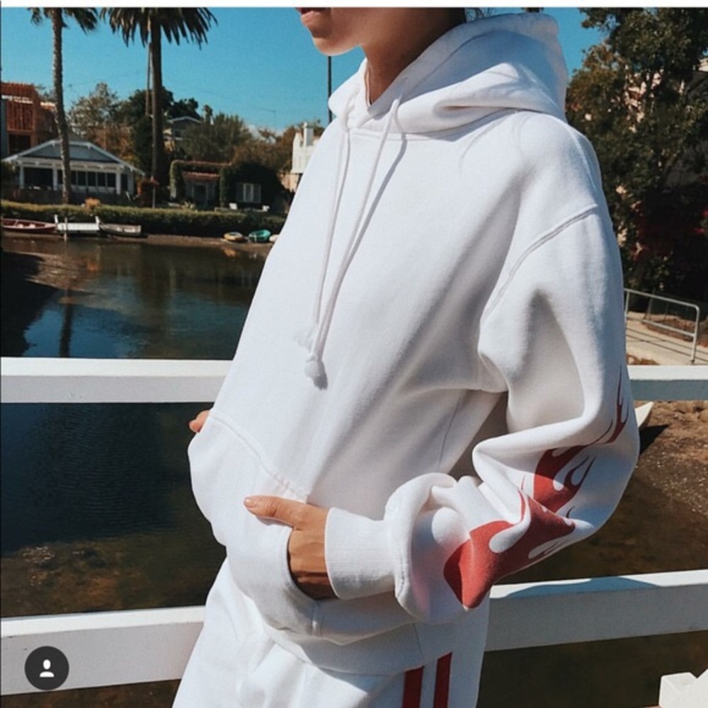 Brandy Melville Christy Flames Sweatshirt